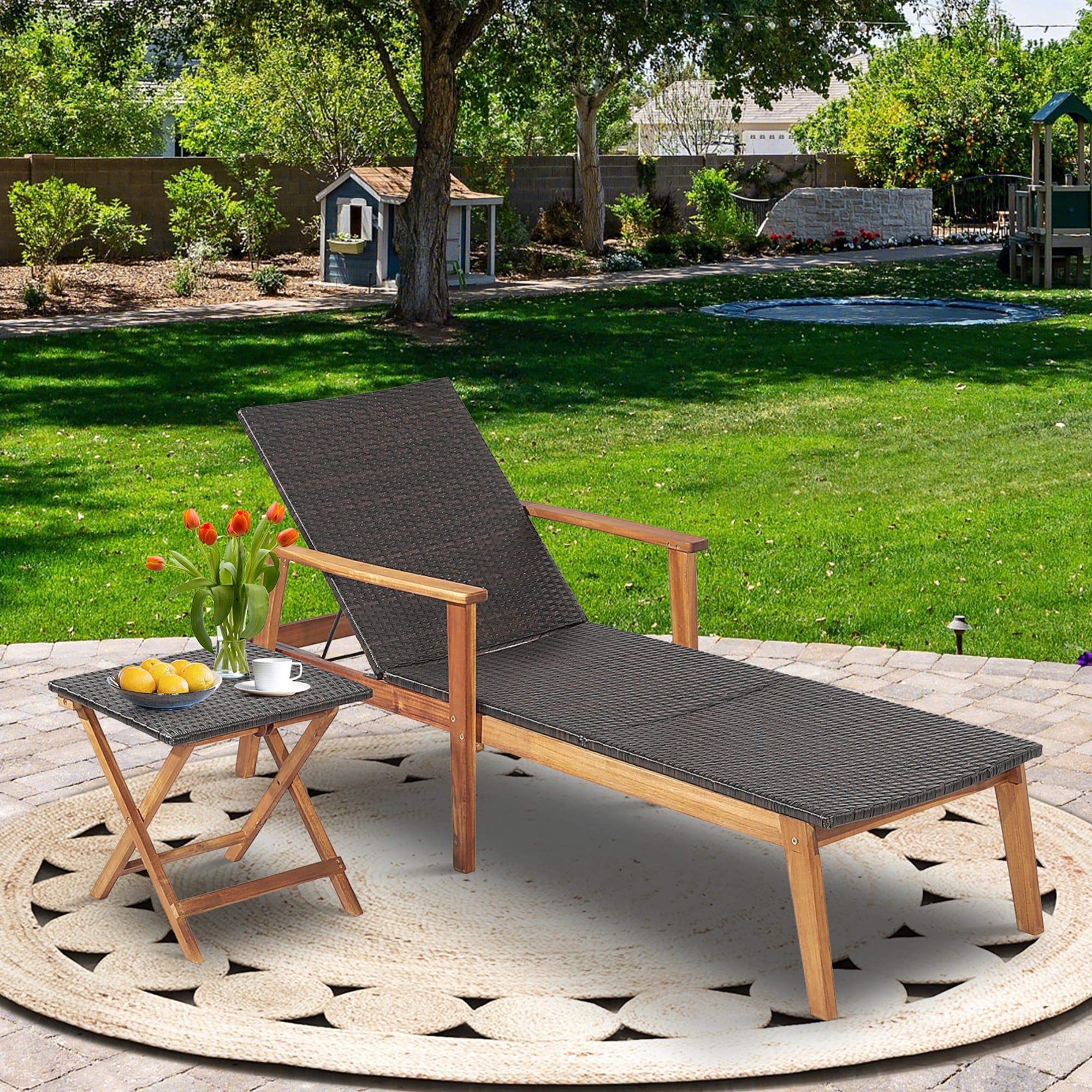 Wood Outdoor Chaise Lounges Bed Bath Beyond